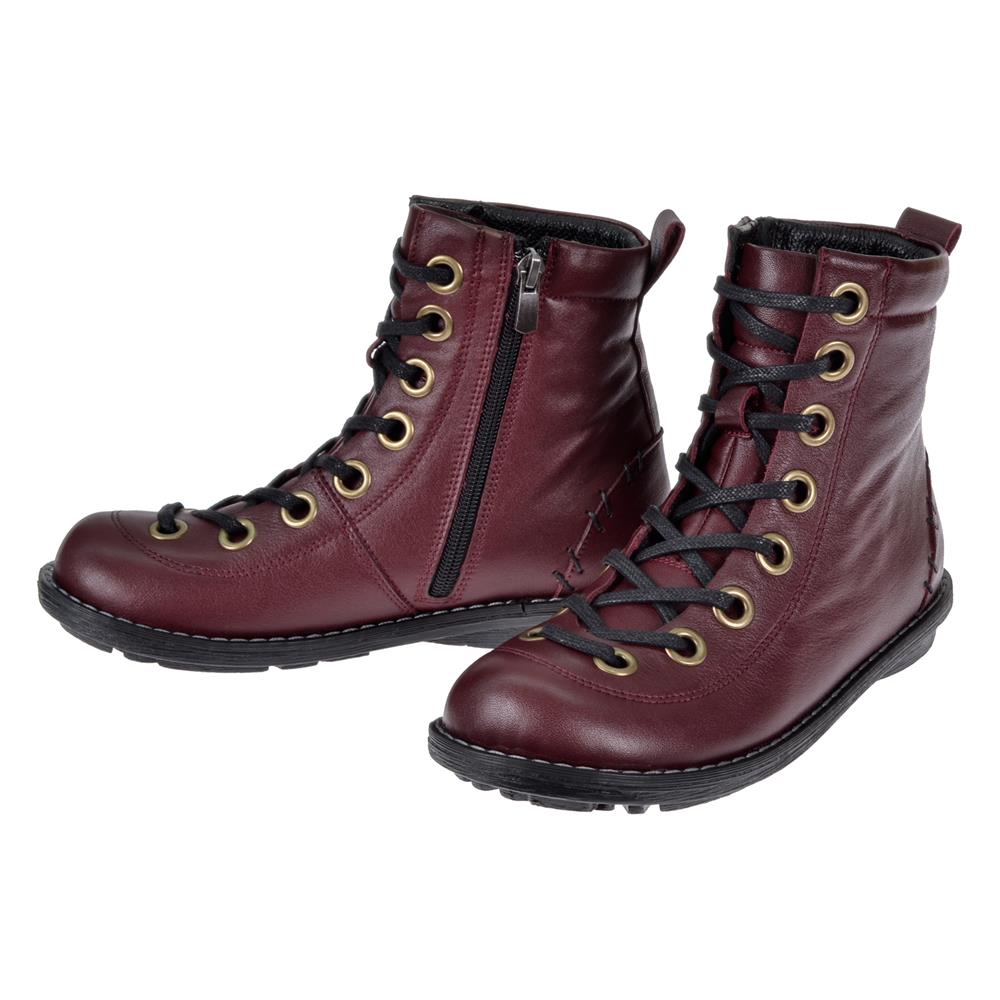 Pullman Hakiki Deri Günlük Kadın Bot PLM-34431   BORDO