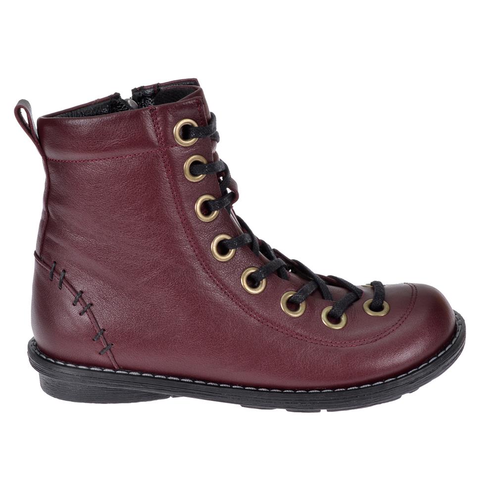 Pullman Hakiki Deri Günlük Kadın Bot PLM-34431   BORDO