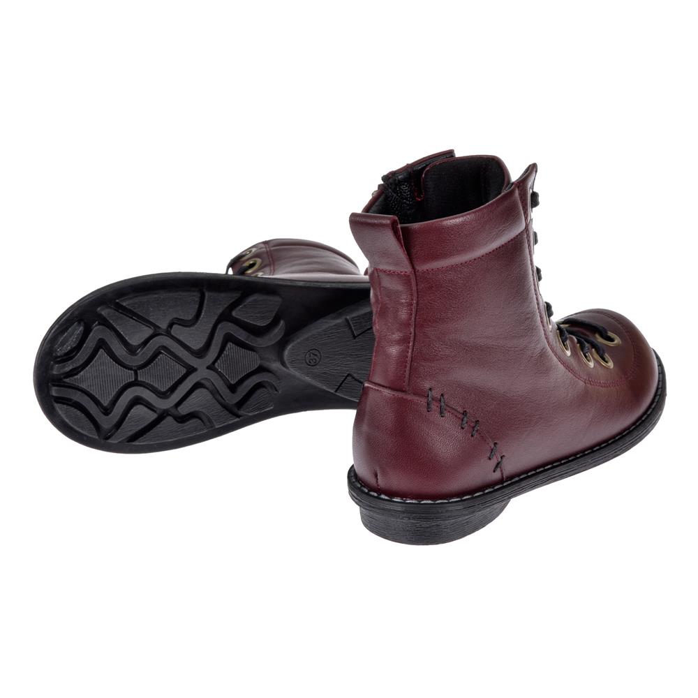 Pullman Hakiki Deri Günlük Kadın Bot PLM-34431   BORDO