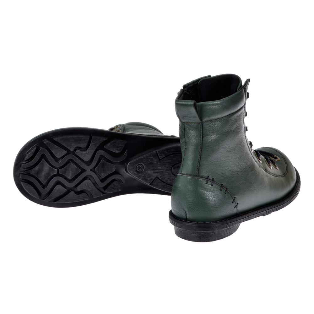 Pullman Hakiki Deri Günlük Kadın Bot PLM-34431   YEŞİL