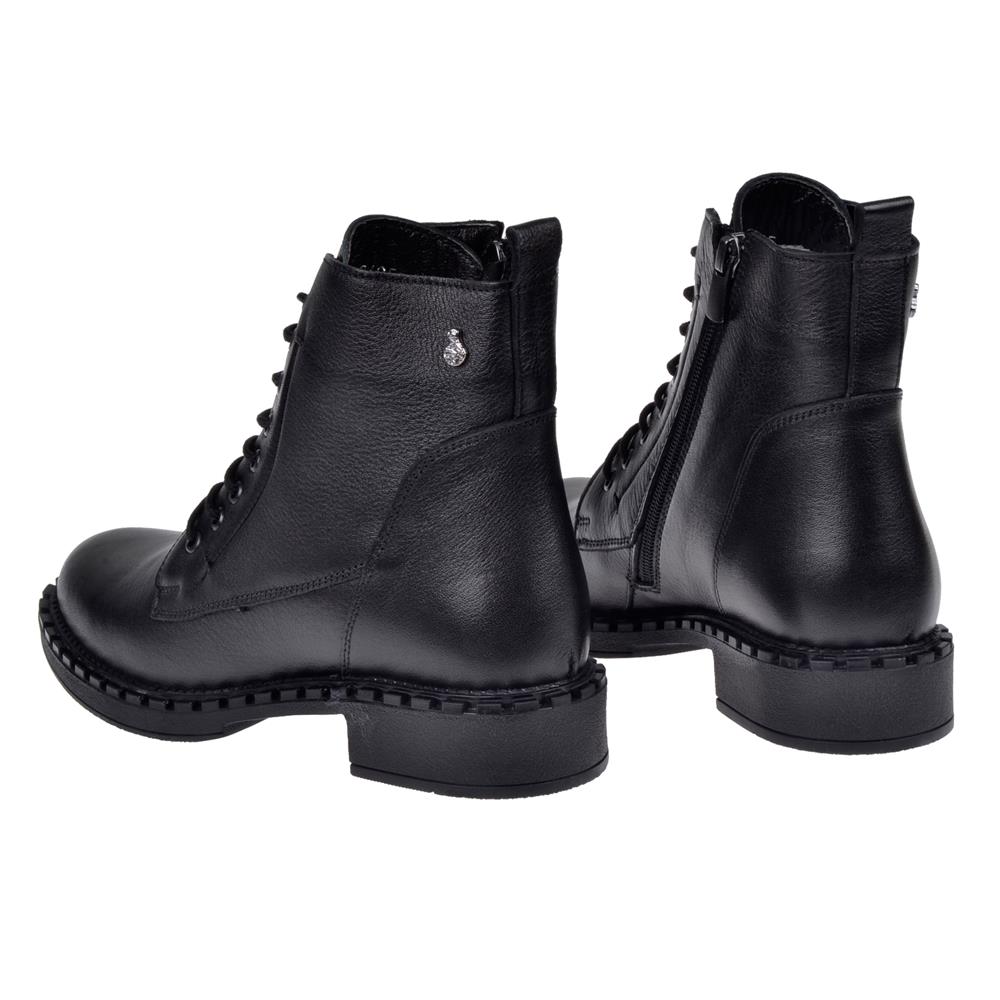 Pullman Hakiki Deri Günlük Kadın Bot VOY-8495   SİYAH