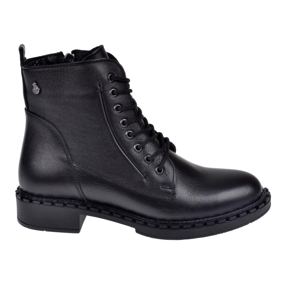 Pullman Hakiki Deri Günlük Kadın Bot VOY-8495   SİYAH