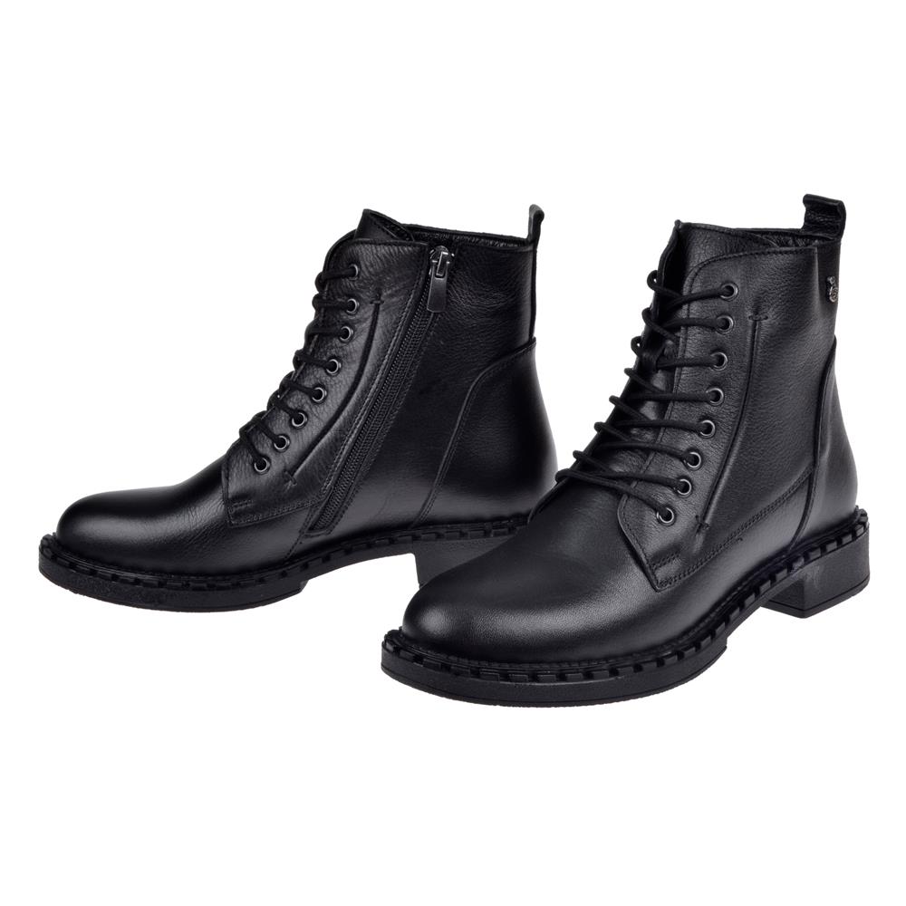 Pullman Hakiki Deri Günlük Kadın Bot VOY-8495   SİYAH