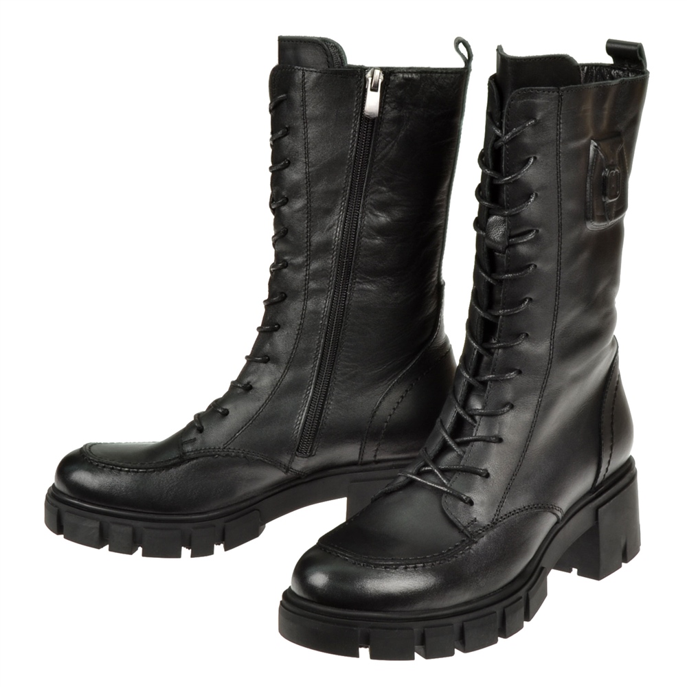 Pullman Hakiki Deri Kadın Bot ND-21047   SİYAH