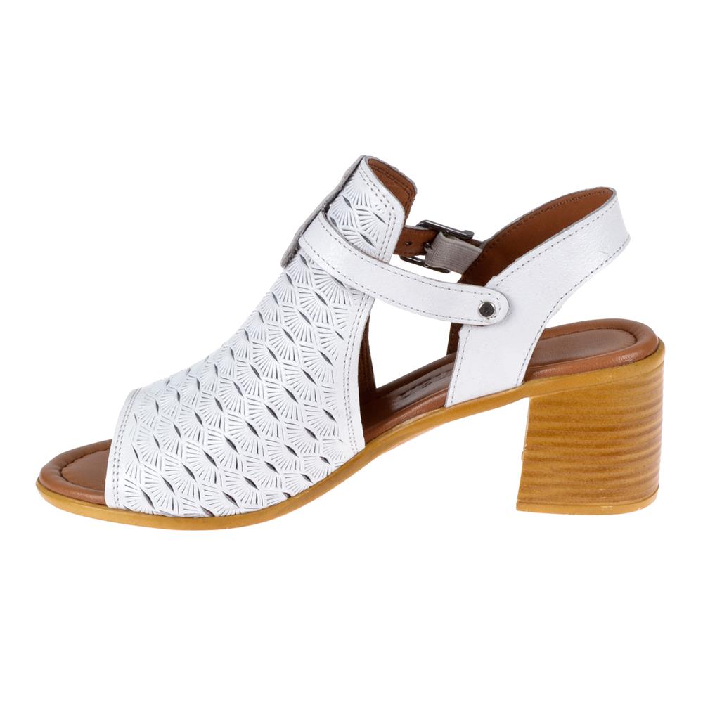 Pullman Hakiki Deri Kadın Sandalet CEV-426   BEYAZ