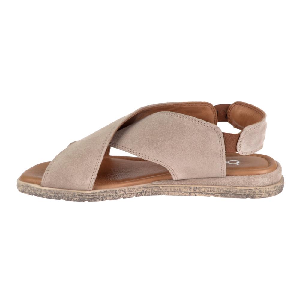 Pullman Hakiki Deri Kadın Sandalet PLM-706   BEJ SÜET