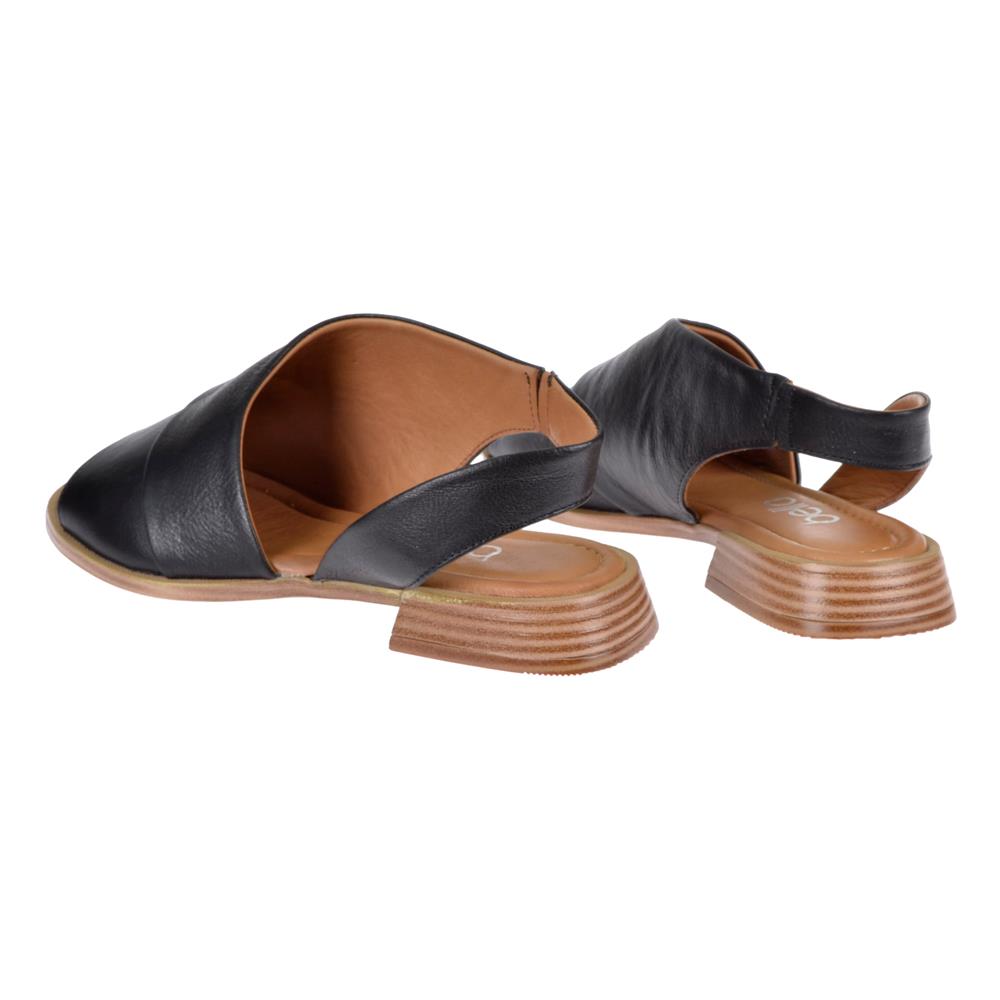 Pullman Hakiki Deri Kadın Sandalet PLM-32208   SİYAH