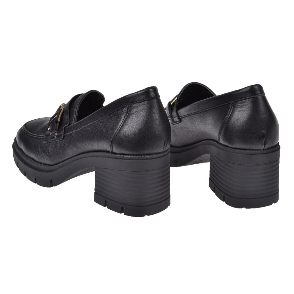 Pullman Hakiki Deri Kalın Topuklu Kadın Ayakkabı BL-2683   SİYAH