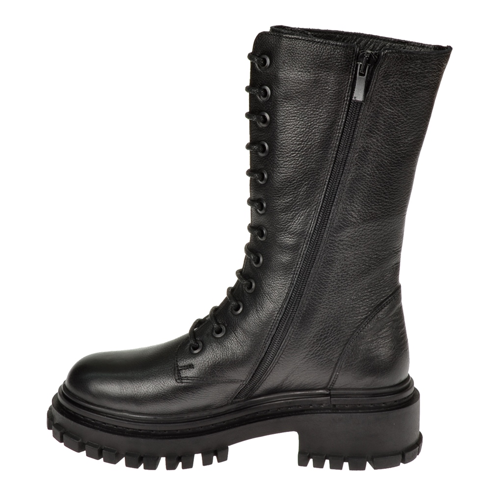 Pullman Hakiki Deri Postal Kadın Bot CB-66684   SİYAH