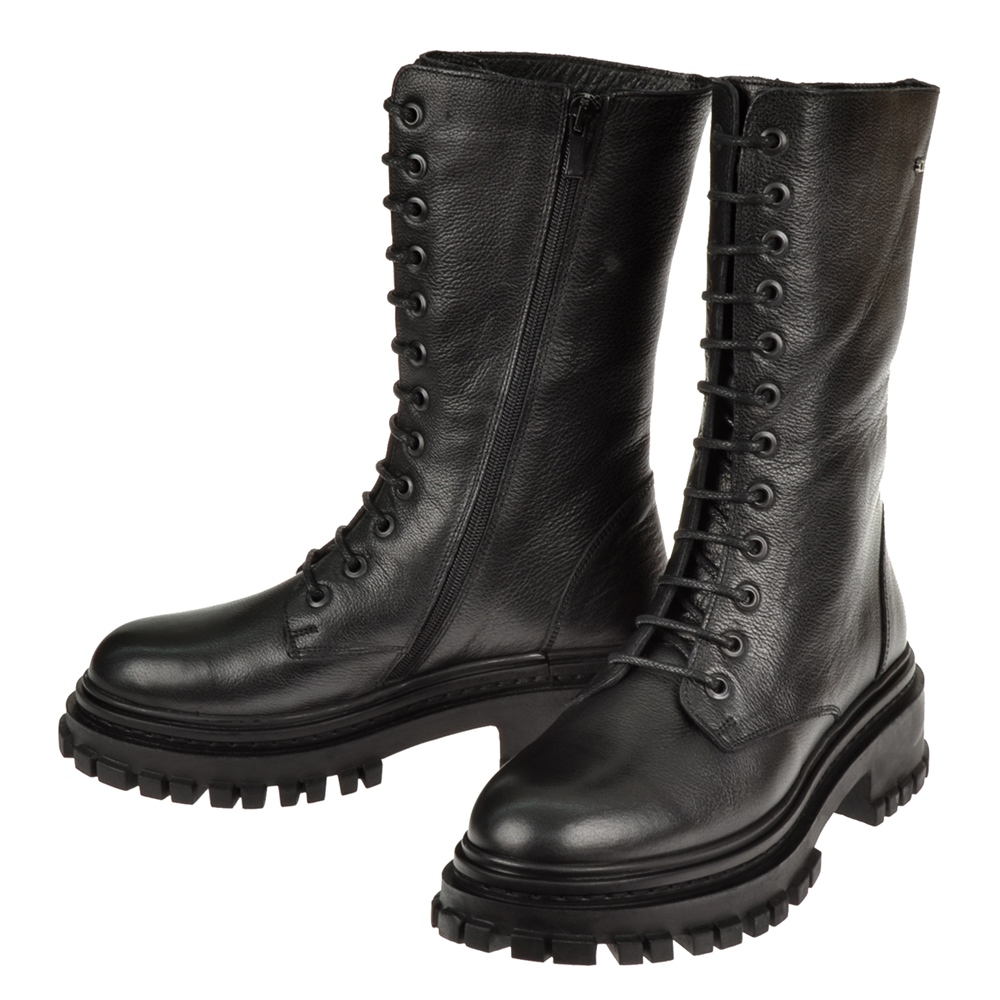 Pullman Hakiki Deri Postal Kadın Bot CB-66684   SİYAH