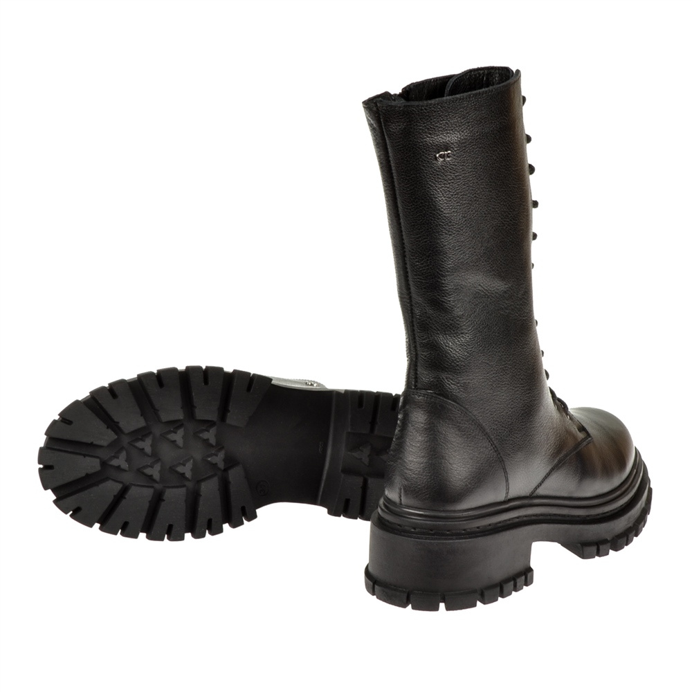 Pullman Hakiki Deri Postal Kadın Bot CB-66684   SİYAH