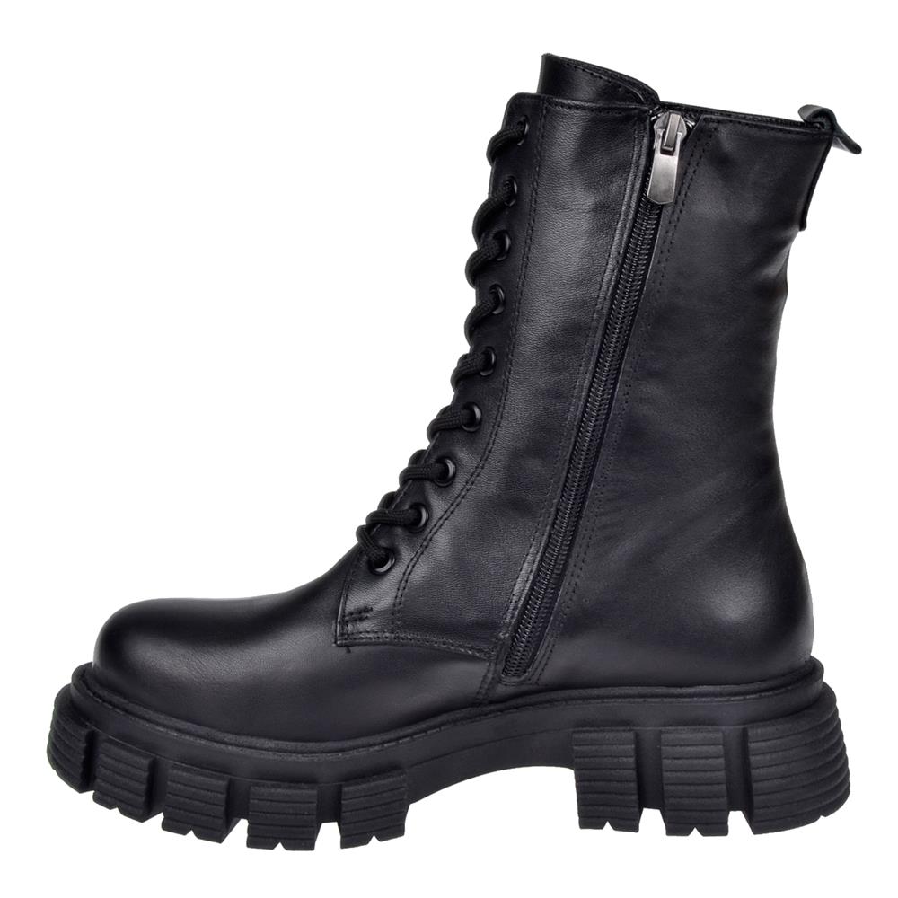 Pullman Hakiki Deri Postal Kadın Bot MX-104   SİYAH