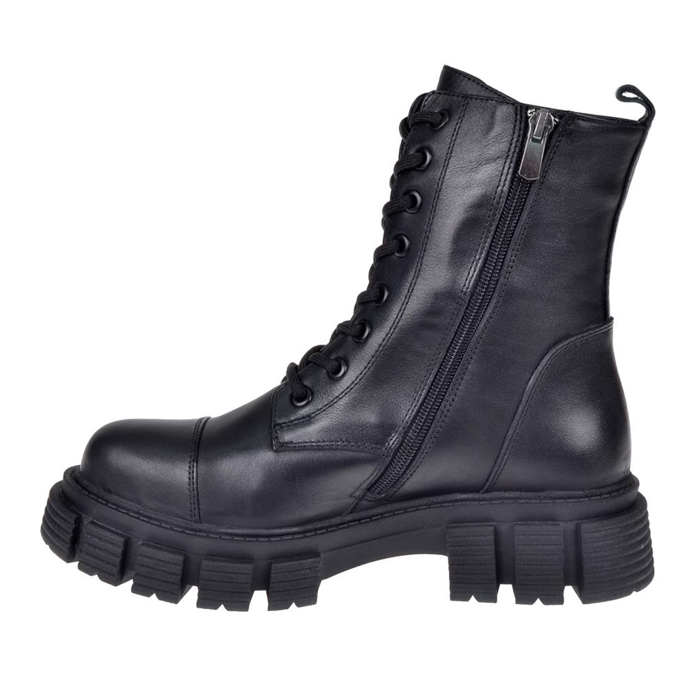 Pullman Hakiki Deri Postal Kadın Bot MX-107   SİYAH