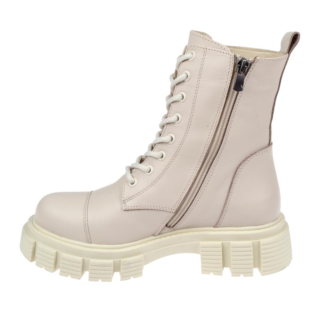 Pullman Hakiki Deri Postal Kadın Bot MX-107   BEJ