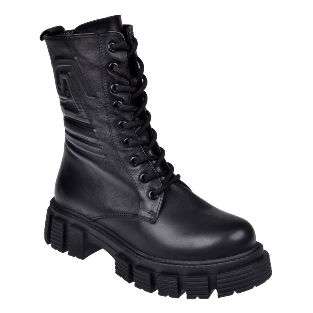 Pullman Hakiki Deri Postal Kadın Bot MX-104   SİYAH