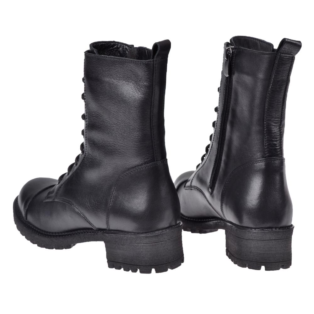 Pullman Hakiki Deri Postal Kadın Bot PLM-34711   SİYAH