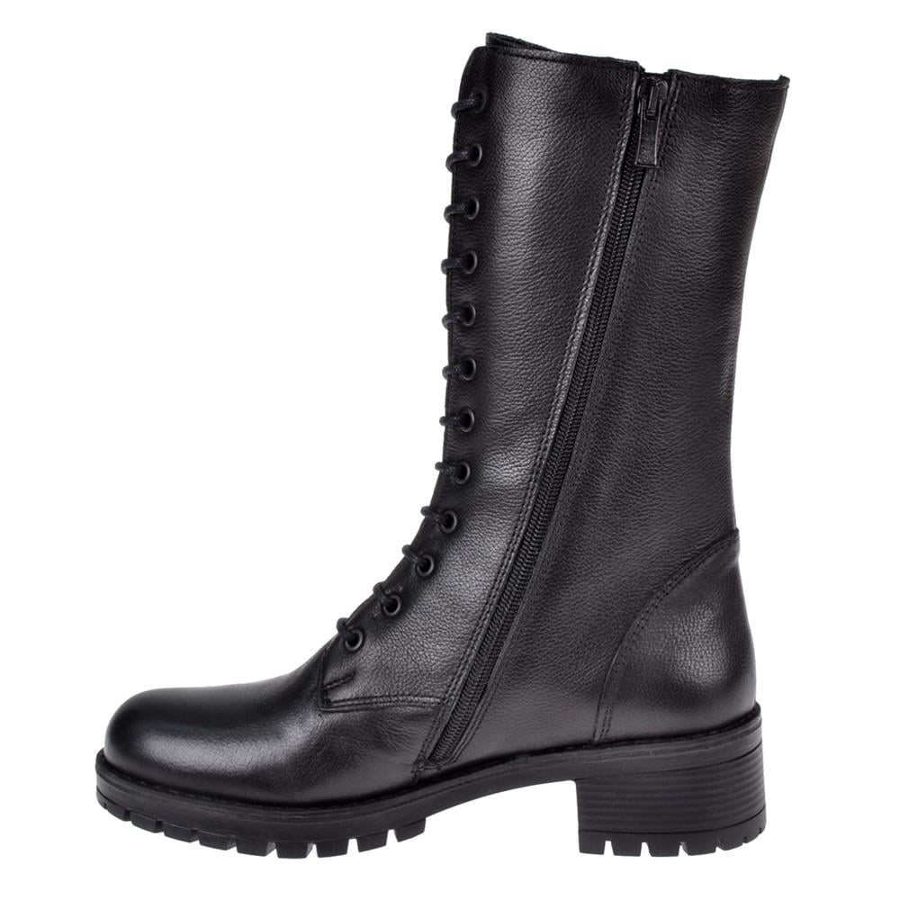 Pullman Hakiki Deri Postal Kadın Bot SK-2690   SİYAH