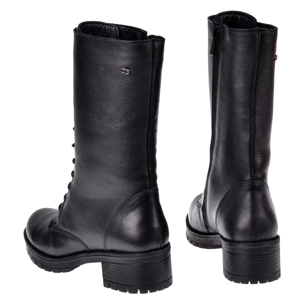 Pullman Hakiki Deri Postal Kadın Bot SK-2690   SİYAH