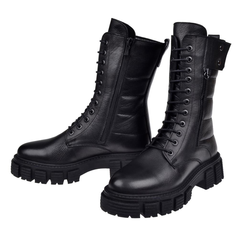 Pullman Hakiki Deri Postal Kadın Bot SK-36871   SİYAH