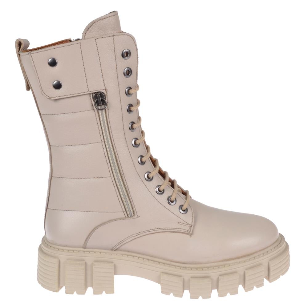 Pullman Hakiki Deri Postal Kadın Bot SK-36871   BEJ