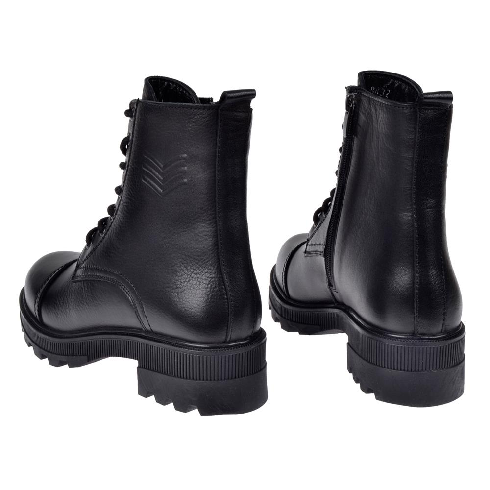 Pullman Hakiki Deri Postal Kadın Bot VOY-8892   SİYAH