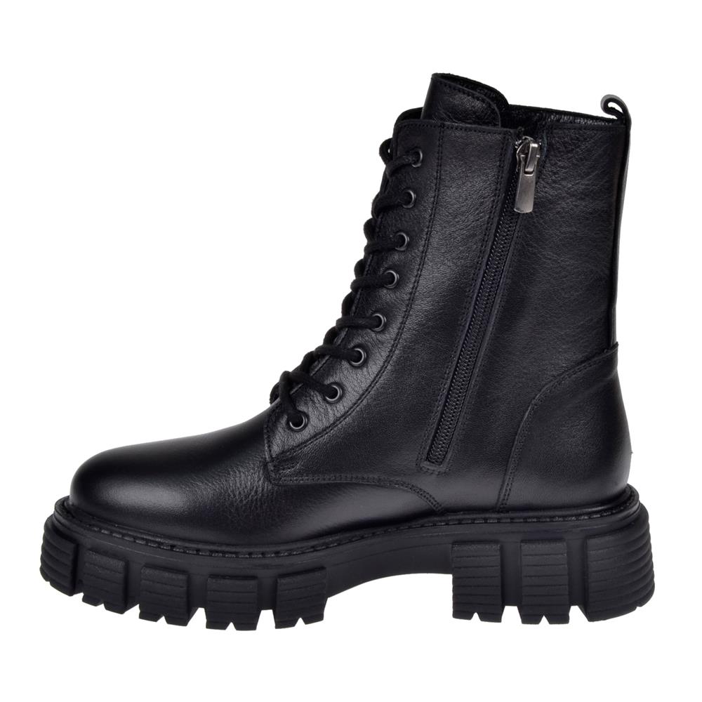 Pullman Hakiki Deri Postal Kadın Bot VOY-9309   SİYAH