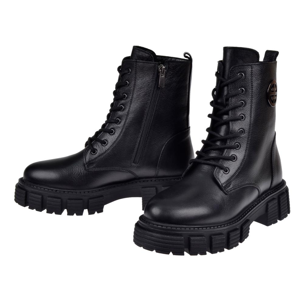 Pullman Hakiki Deri Postal Kadın Bot VOY-9309   SİYAH