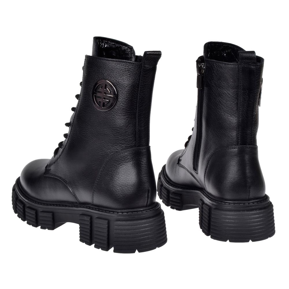 Pullman Hakiki Deri Postal Kadın Bot VOY-9309   SİYAH