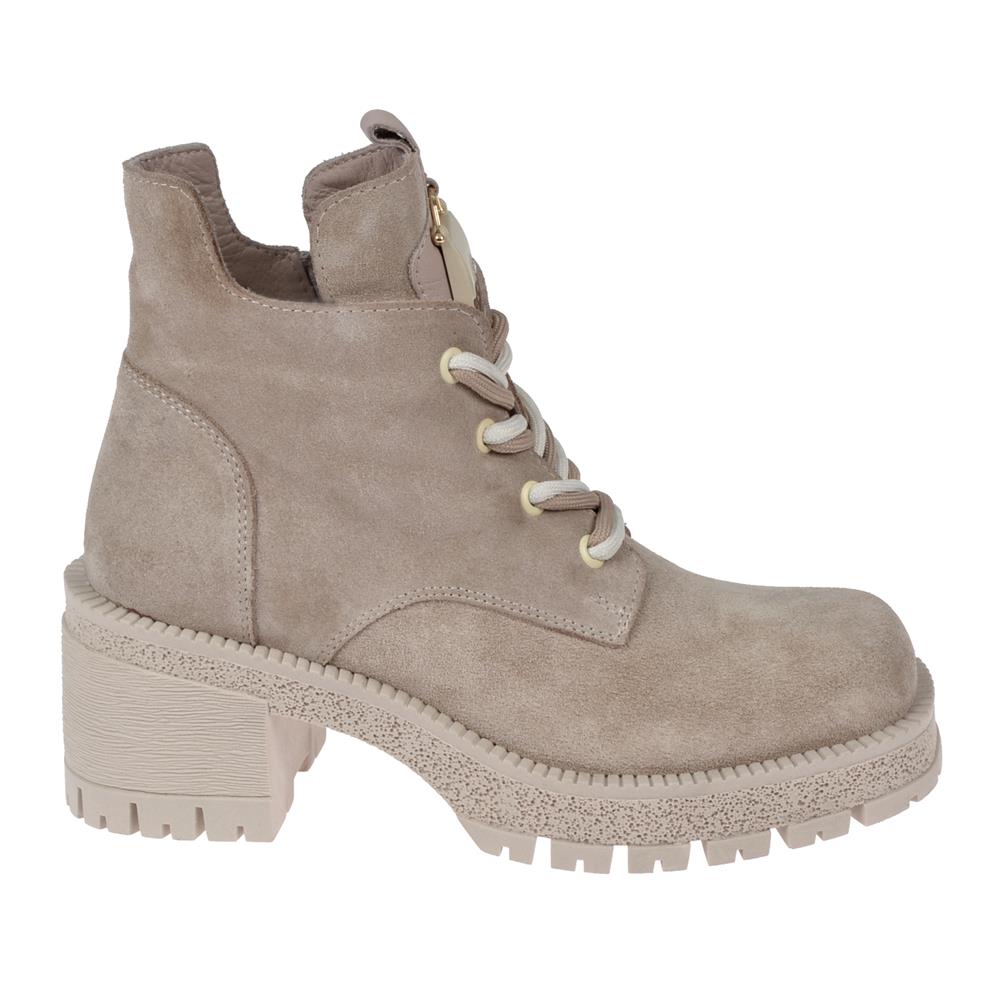 Pullman Hakiki Deri Rugan Kadın Bot MX-2322   BEJ SÜET