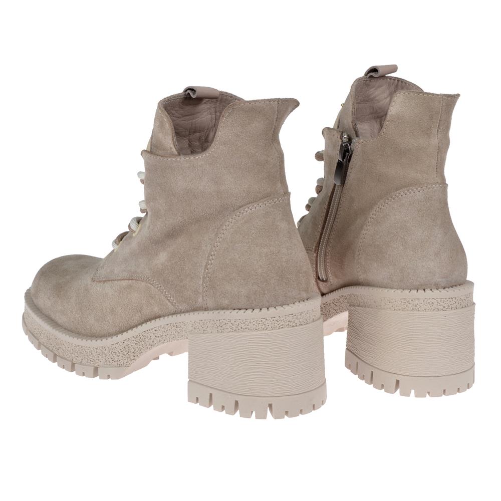 Pullman Hakiki Deri Rugan Kadın Bot MX-2322   BEJ SÜET