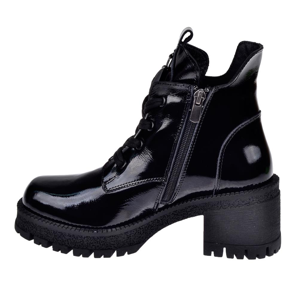 Pullman Hakiki Deri Rugan Kadın Bot MX-2322   SİYAH RUGAN