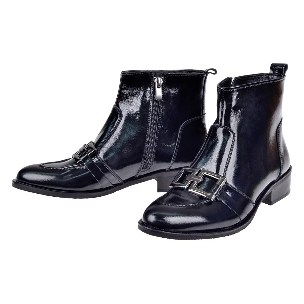 Pullman Hakiki Deri Tokalı Kadın Bot MX-2300   SİYAH RUGAN