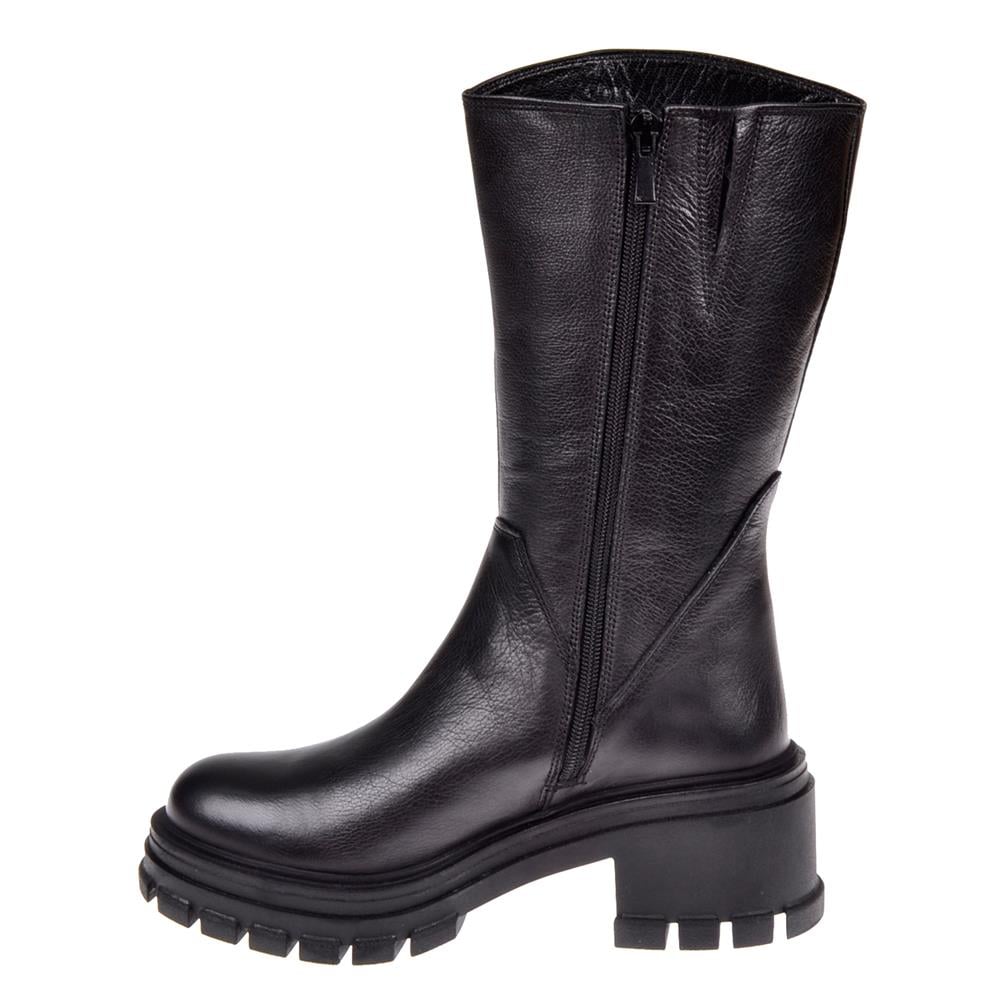 Pullman Hakiki Deri Uzun Kadın Bot SK-52673   SİYAH