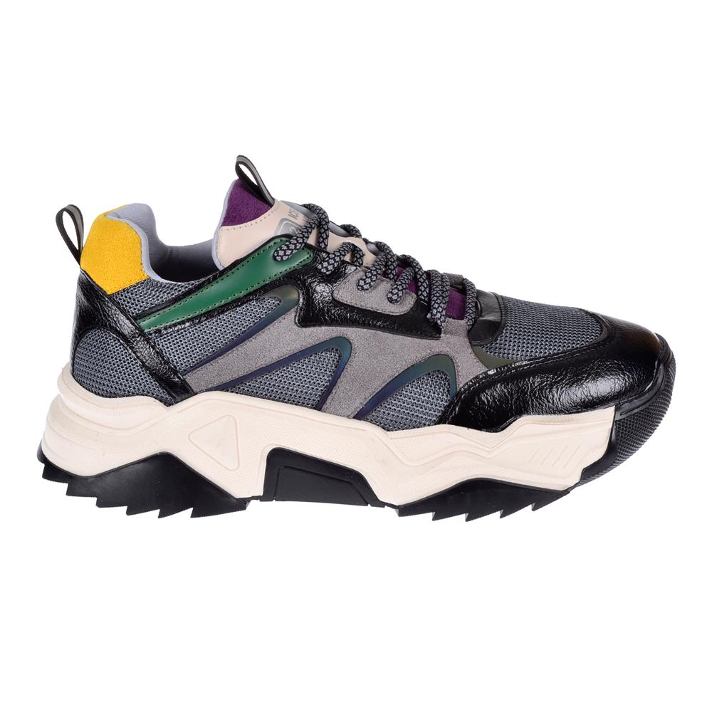 Pullman Kadın Spor Ayakkabı Sneaker SMS-65142   SİYAH MOR