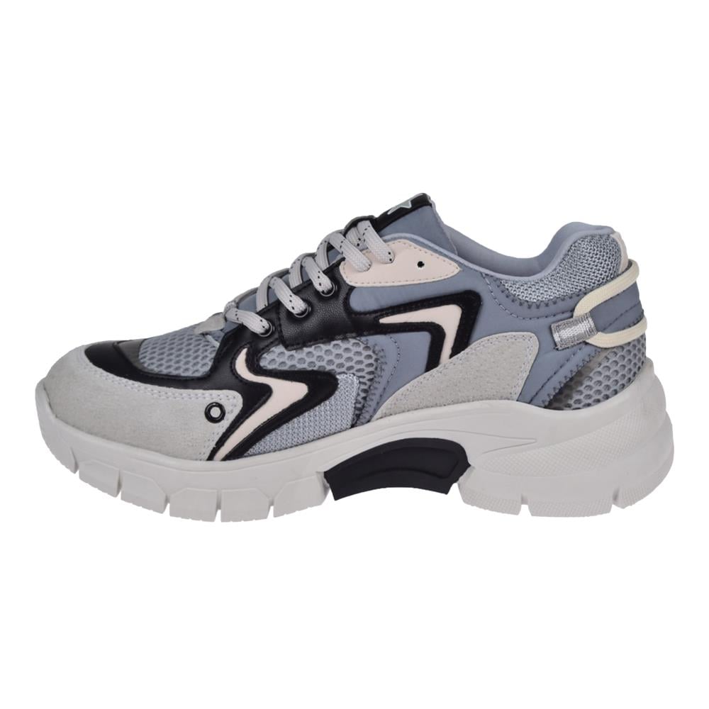Pullman Kadın Spor Ayakkabı Sneaker SMS-51166   GRİ SİYAH
