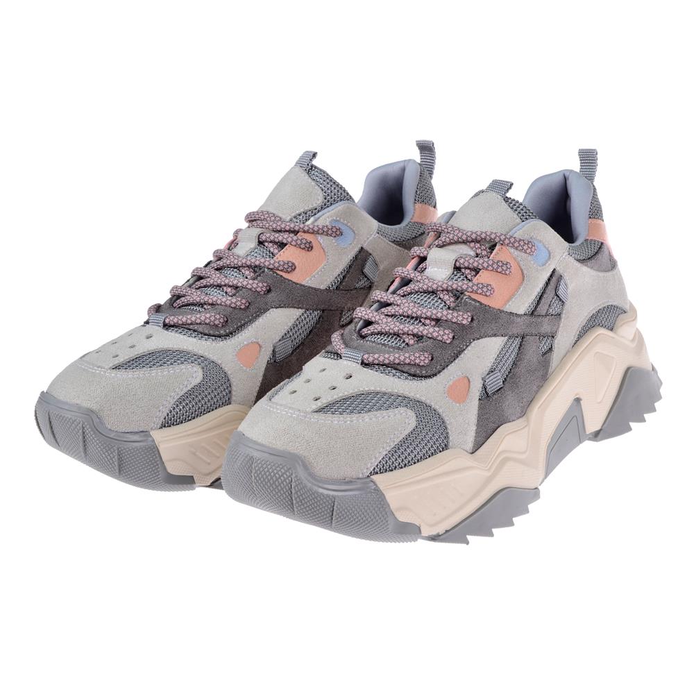 Pullman Kadın Spor Ayakkabı Sneaker SMS-65137   GRİ MULTİ