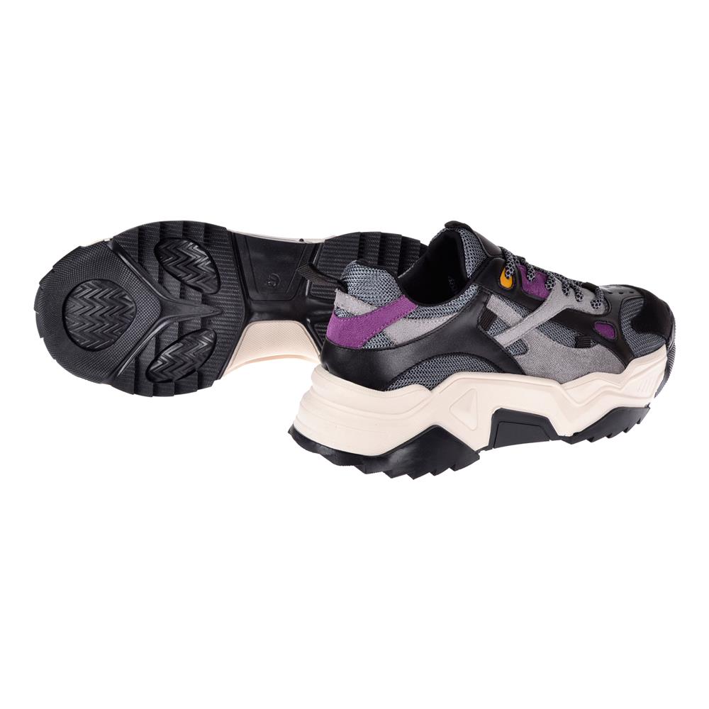 Pullman Kadın Spor Ayakkabı Sneaker SMS-65137   SİYAH MOR