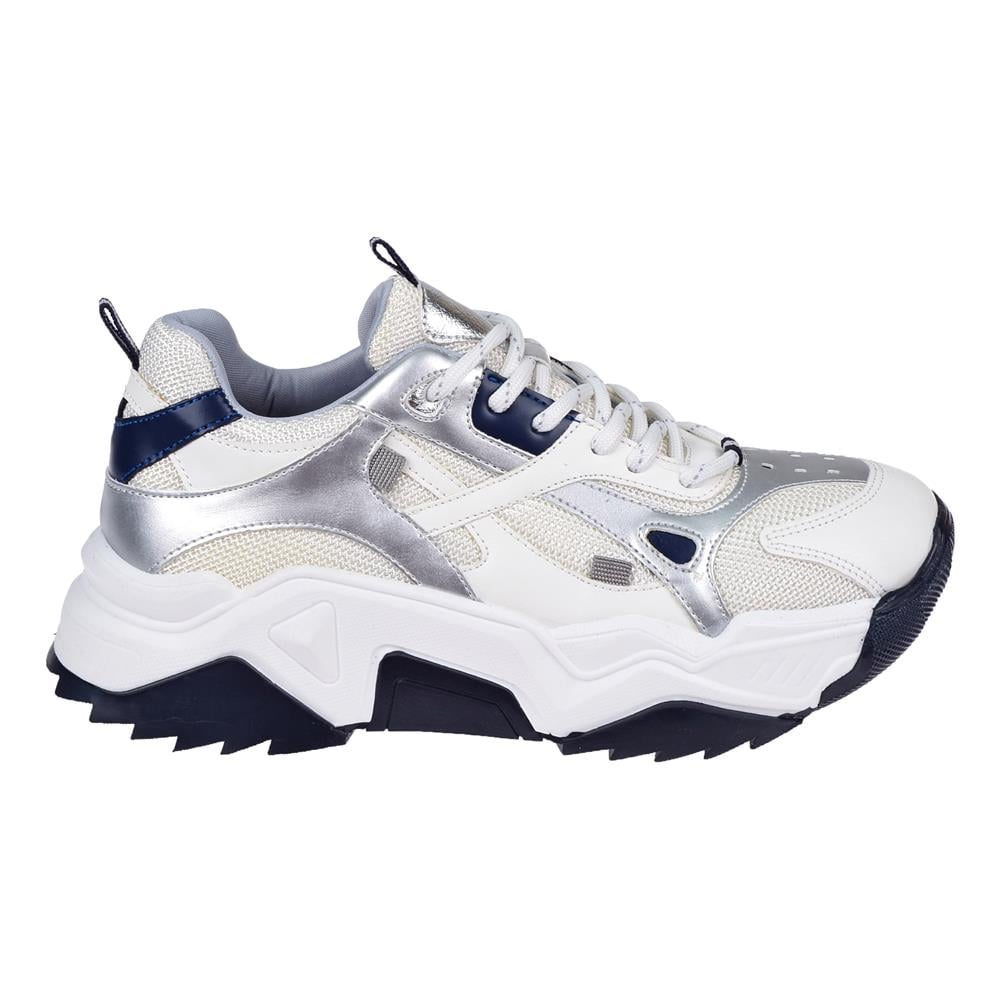 Pullman Kadın Spor Ayakkabı Sneaker SMS-65137   BEYAZ LACİ