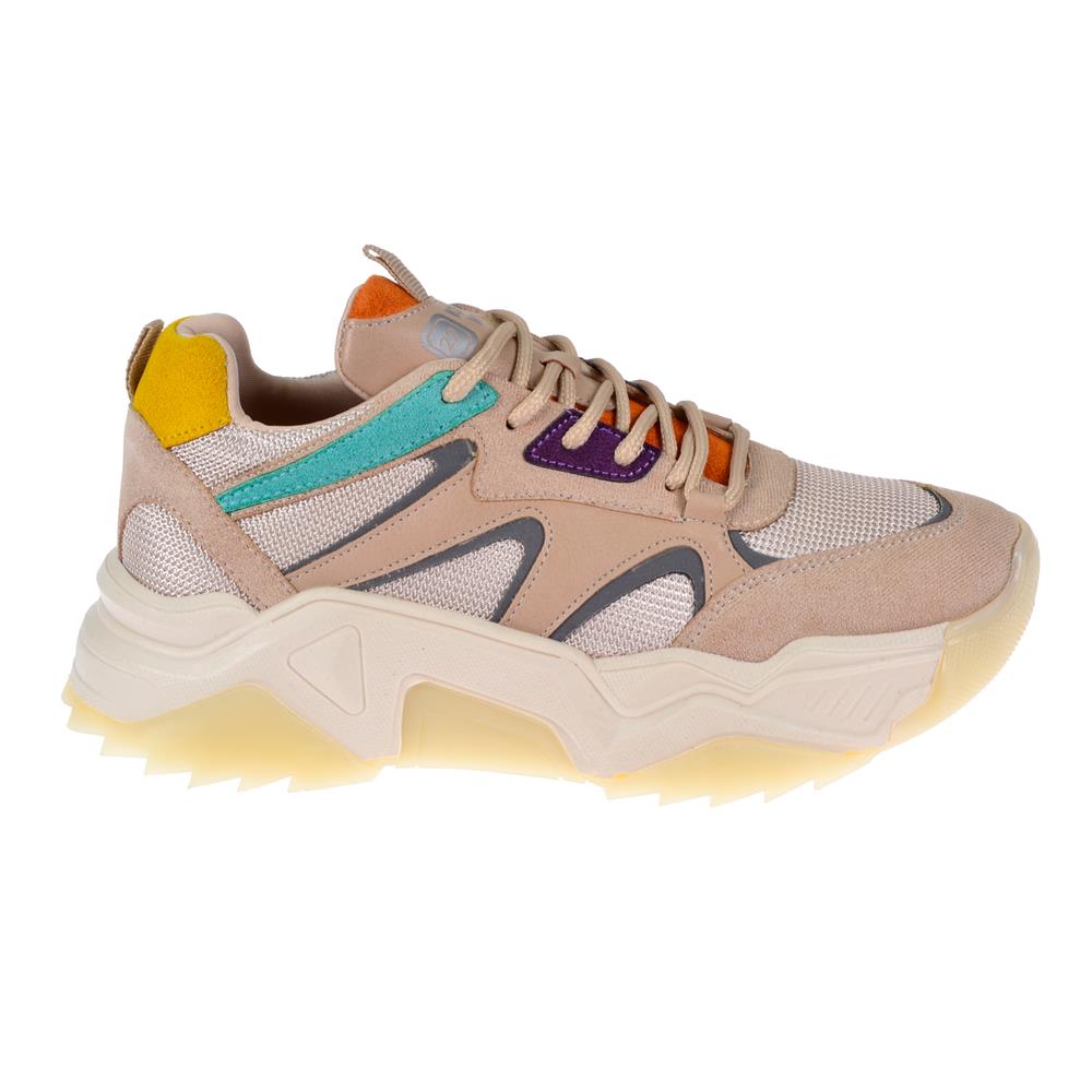 Pullman Kadın Spor Ayakkabı Sneaker SMS-65142   BEJ MULTİ