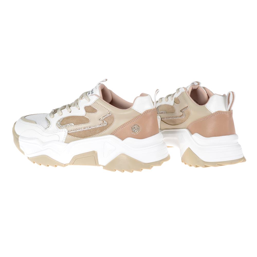 Pullman Kadın Spor Ayakkabı Sneaker SMS-65100   BEYAZ BEJ