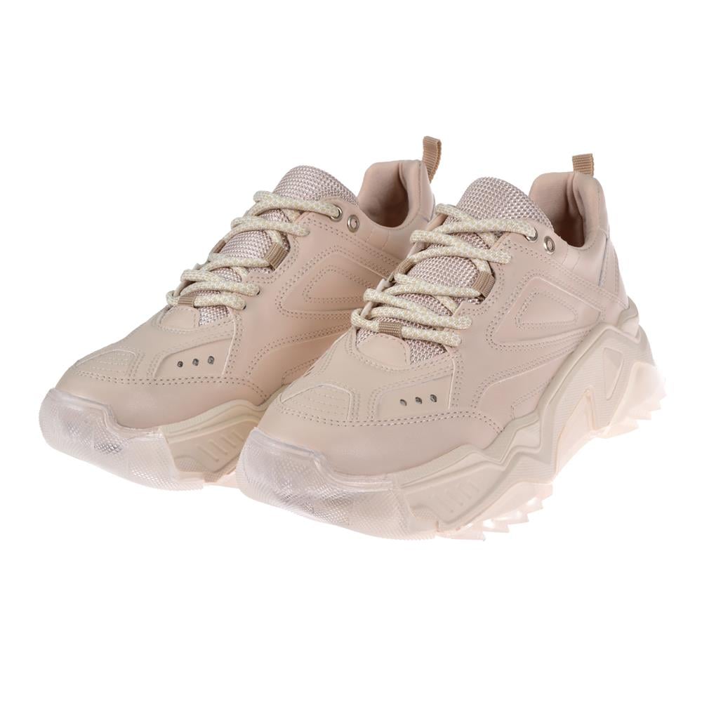 Pullman Kadın Spor Ayakkabı Sneaker SMS-65118   BEJ