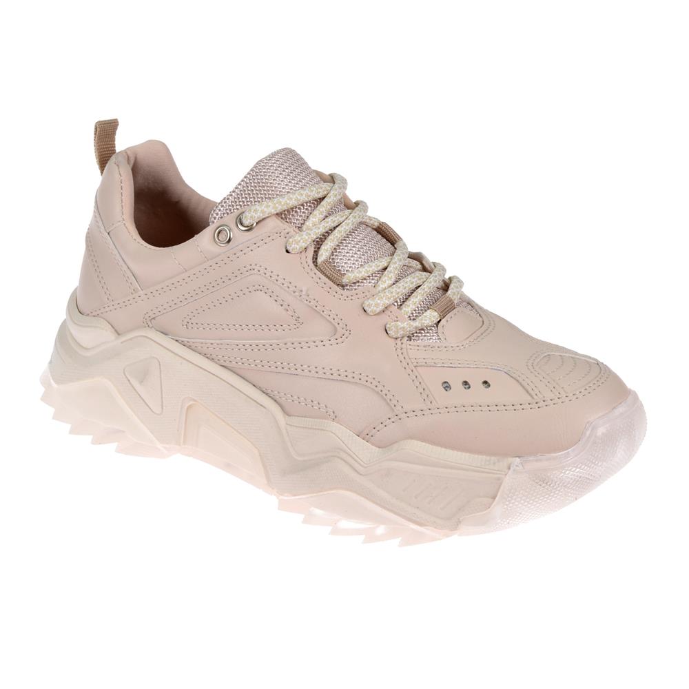 Pullman Kadın Spor Ayakkabı Sneaker SMS-65118   BEJ