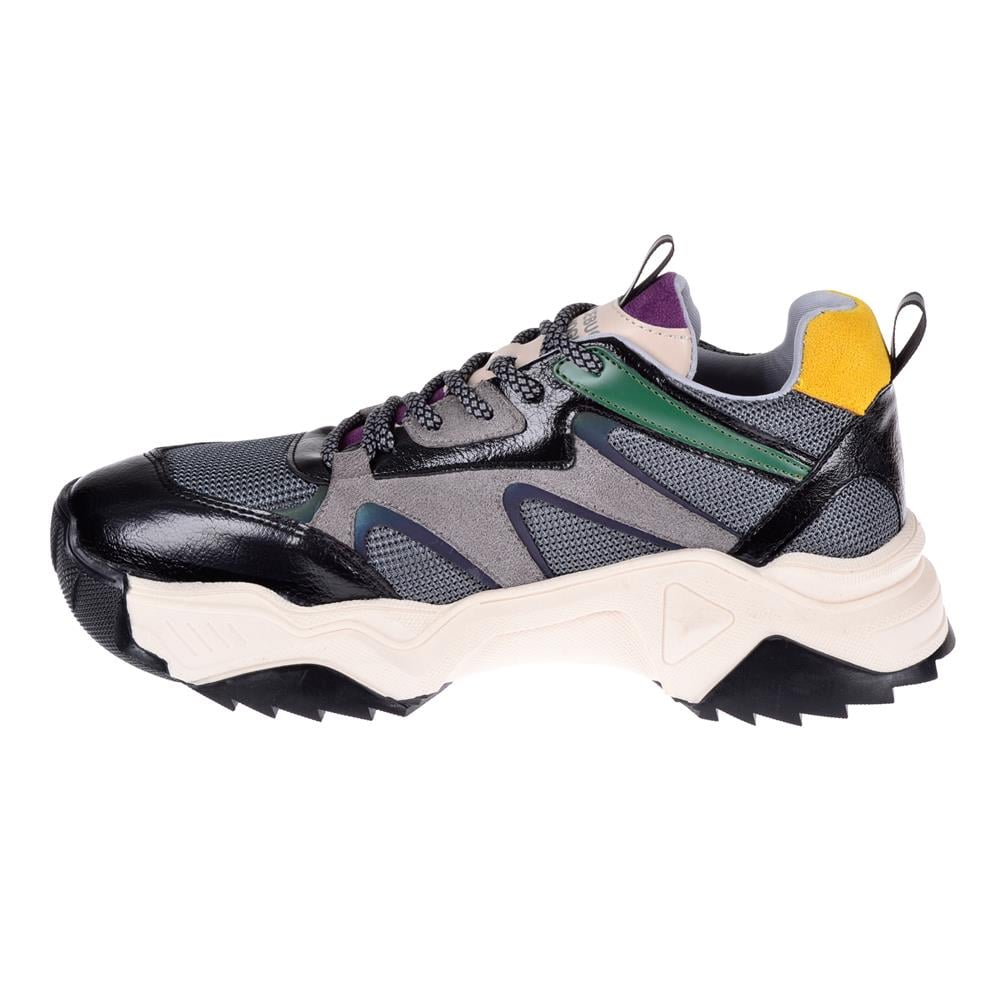 Pullman Kadın Spor Ayakkabı Sneaker SMS-65142   SİYAH MOR