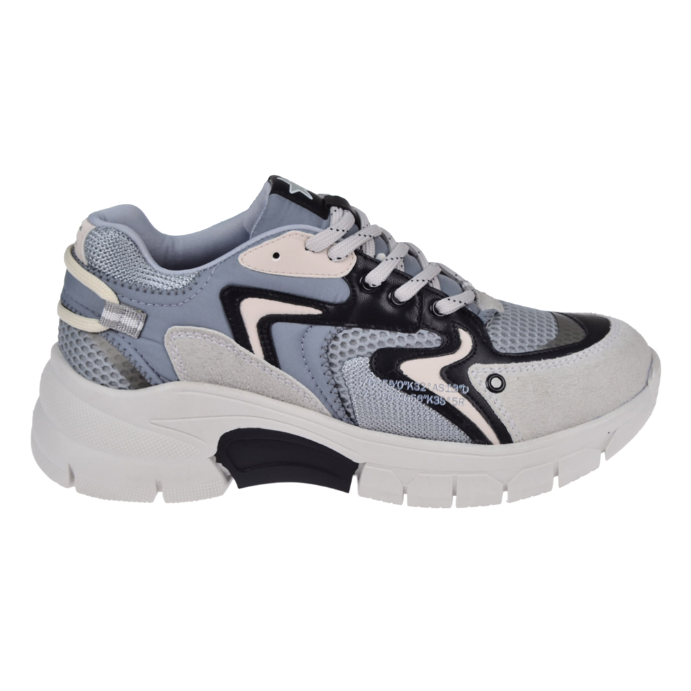 Pullman Kadın Spor Ayakkabı Sneaker SMS-51166 GRİ SİYAH