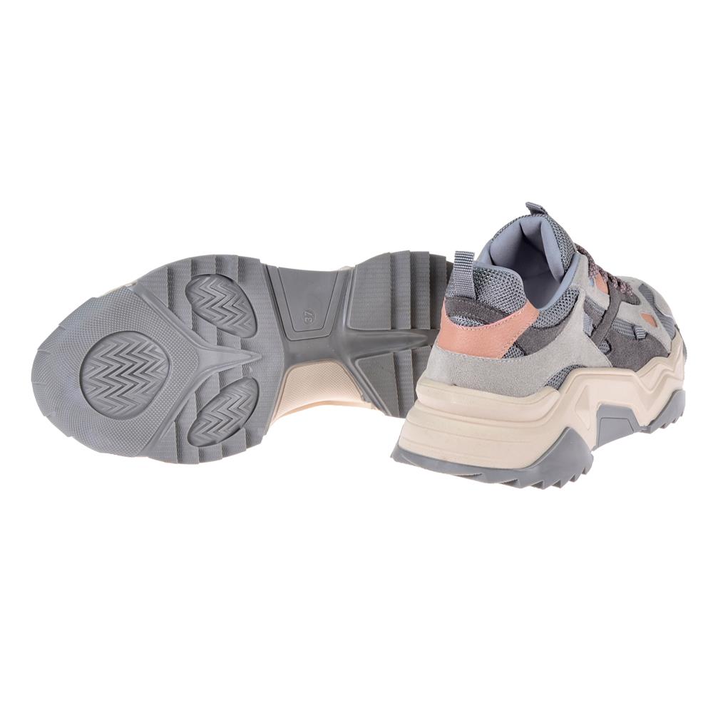 Pullman Kadın Spor Ayakkabı Sneaker SMS-65137   GRİ MULTİ