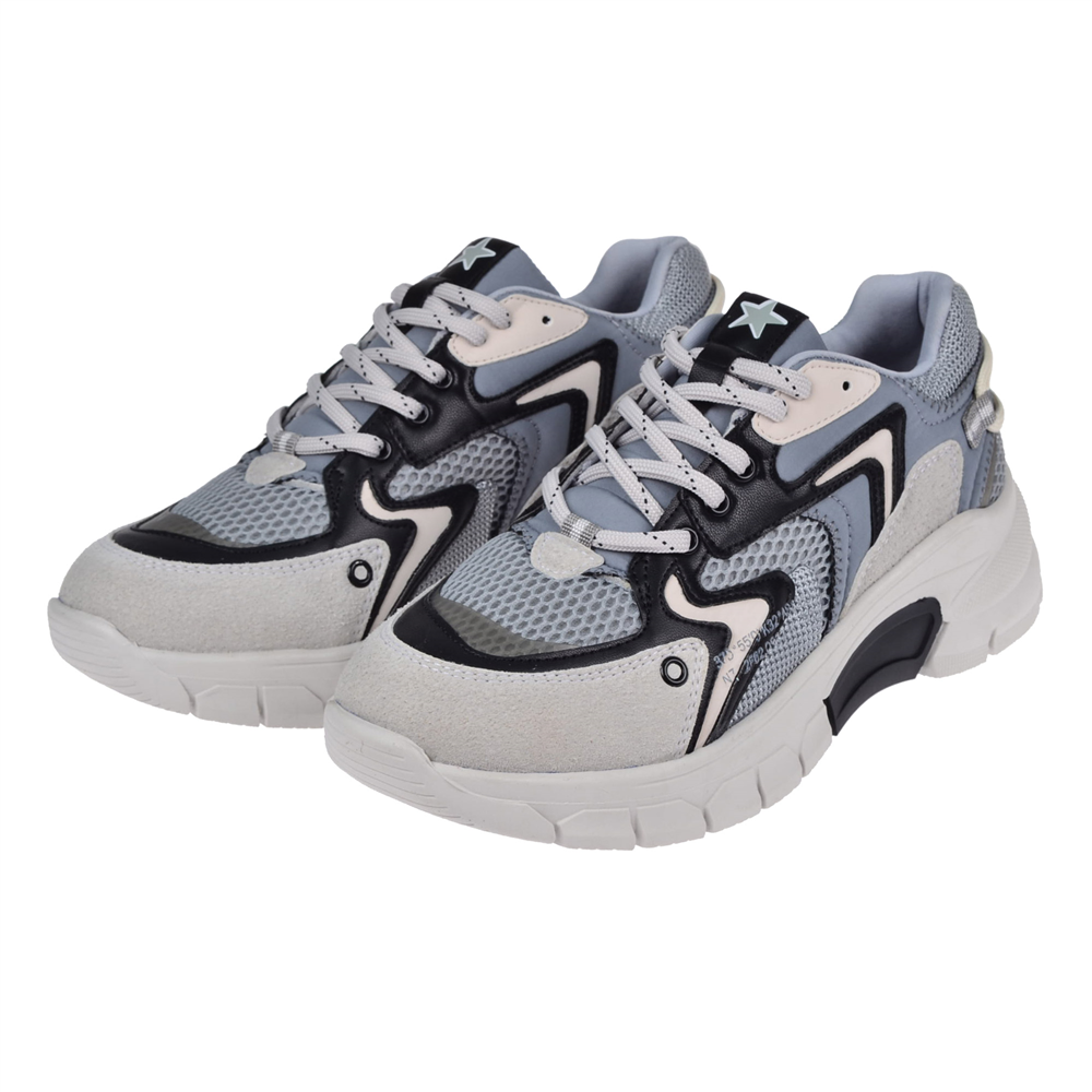 Pullman Kadın Spor Ayakkabı Sneaker SMS-51166 GRİ SİYAH
