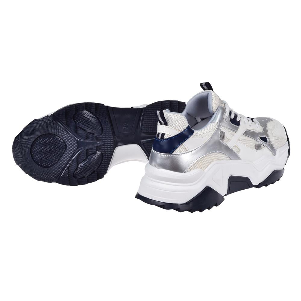 Pullman Kadın Spor Ayakkabı Sneaker SMS-65137   BEYAZ LACİ