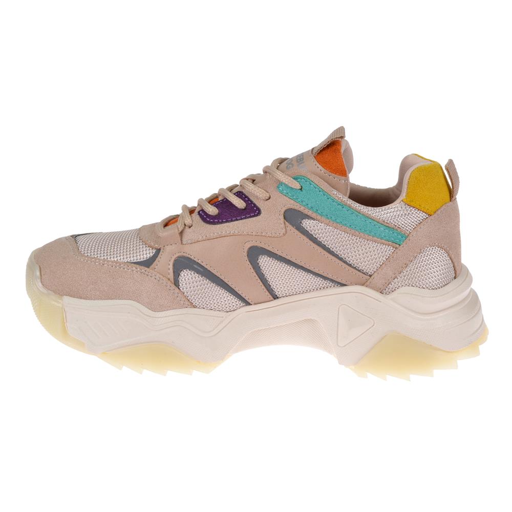 Pullman Kadın Spor Ayakkabı Sneaker SMS-65142   BEJ MULTİ