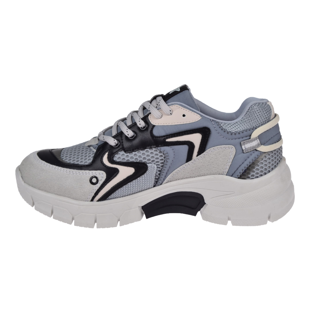 Pullman Kadın Spor Ayakkabı Sneaker SMS-51166 GRİ SİYAH