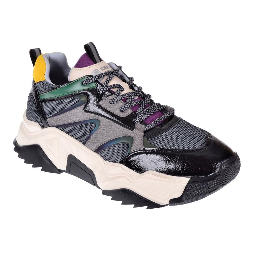 Pullman Kadın Spor Ayakkabı Sneaker SMS-65142   SİYAH MOR